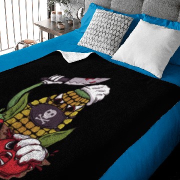 Discover Vegan vegetable butcher corn tomato pepper gift Baby Blankets