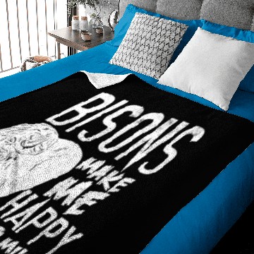 Discover Bisons Happiness Baby Blankets
