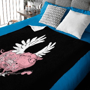 Discover Hell Yeah Piggy Baby Blankets
