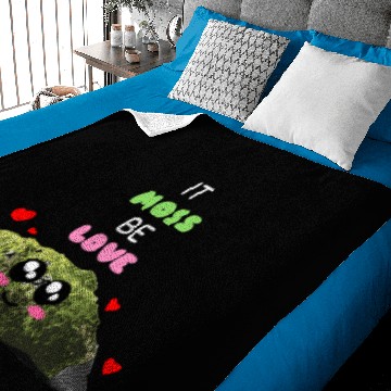 Discover It Moss Be Love Cute Moss Pun Baby Blankets