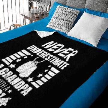 Discover Never Underestimate a Grandpa with a DD 214 Baby Blankets