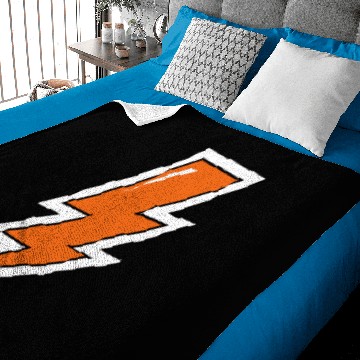 Discover Lightning Bolt, orange lightning, electric Baby Blankets
