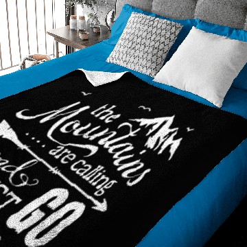Discover The Mountains Are Calling Baby Blankets