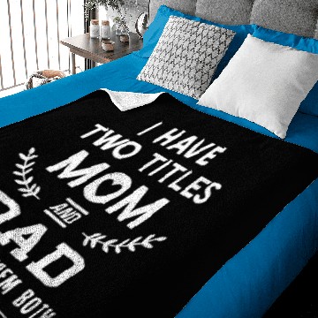 Discover Have two titles - Dad and son Baby Blankets