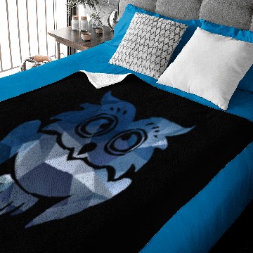 Discover Cool Blue Owl Desing Baby Blankets