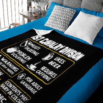 Discover 1st cavalry division multi tasking problem solving Baby Blankets