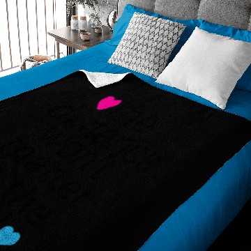 Discover Love relationship Valentines day gift Couple Baby Blankets