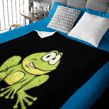 Discover Hand painted frog design Baby Blankets