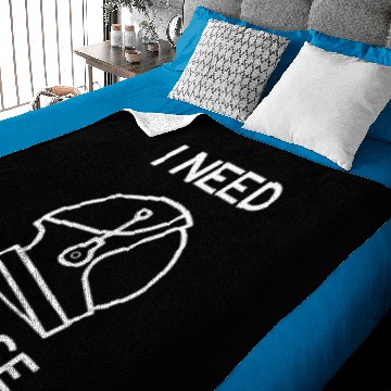 Discover I need space introvert pun humor Baby Blankets