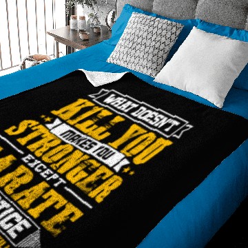 Discover Doesnt Kill You Except Karate Practice Player Baby Blankets