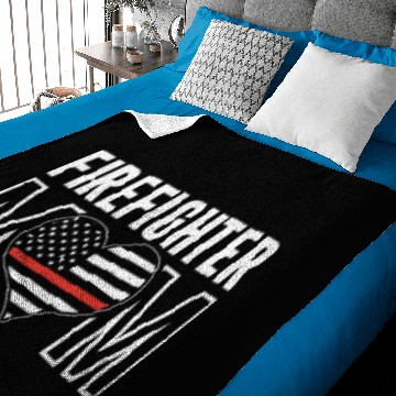 Discover Firefighter Mom Firewoman Gift Baby Blankets