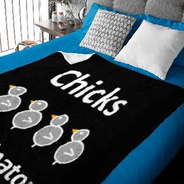 Discover Chicks Terminator - white Baby Blankets