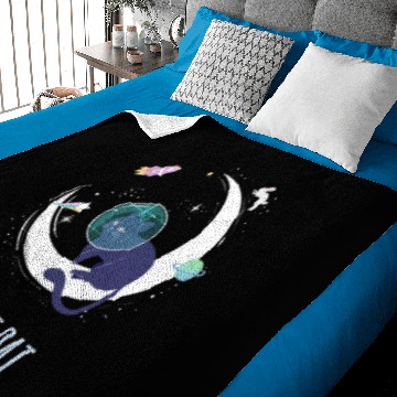 Discover Space cat Baby Blankets