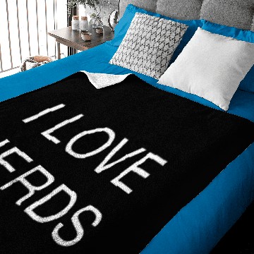 Discover I LOVE NERDS Baby Blankets