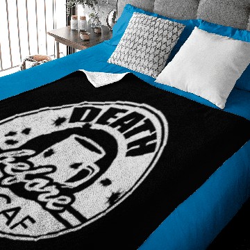 Discover Death Before Decaf Baby Blankets