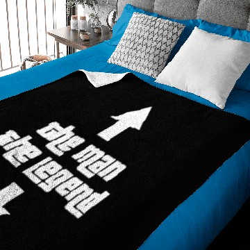 Discover The Man The Legend Baby Blankets