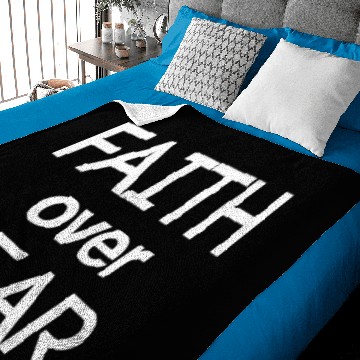 Discover faith over fear Baby Blankets