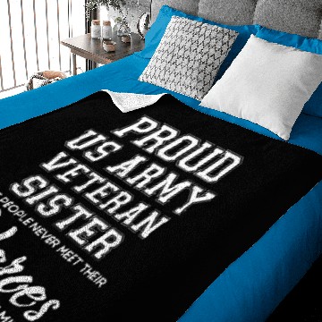 Discover PROUD US ARMY VETERAN SISTER Baby Blankets