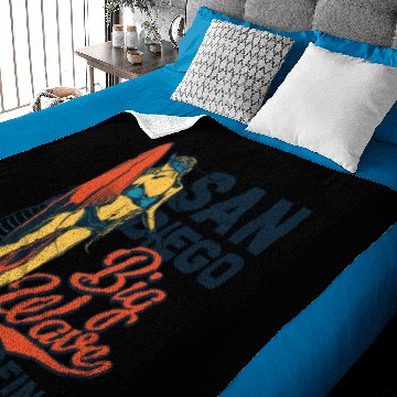 Discover San Diego Big Wave Baby Blankets