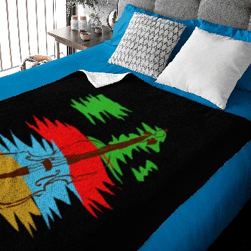 Discover Violin Musical Instrument String Orchestra Baby Blankets