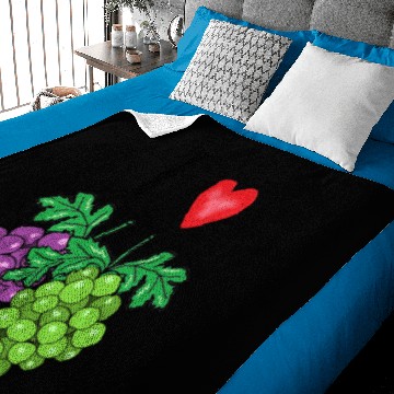 Discover I love grape Baby Blankets