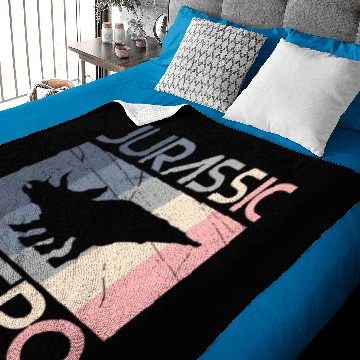 Discover Retro Triceratops Dinosaur Gift Idea Baby Blankets