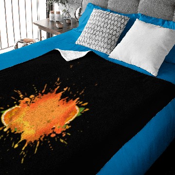 Discover Orange Juice Splash Baby Blankets