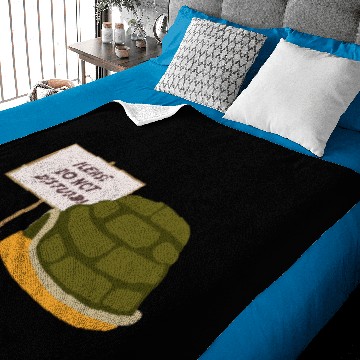 Discover Do Not Disturb Turtle Sleeping Baby Blankets