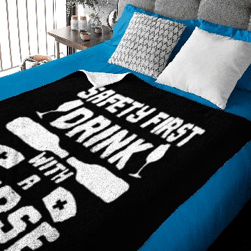 Discover Safety First Drink with a Nurse Baby Blankets