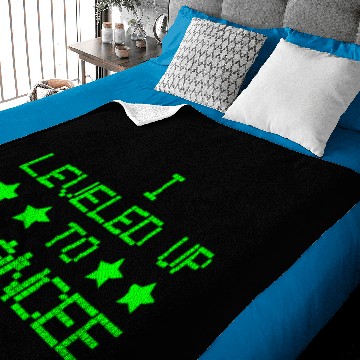 Discover Leveled Up Women Engagement Baby Blankets