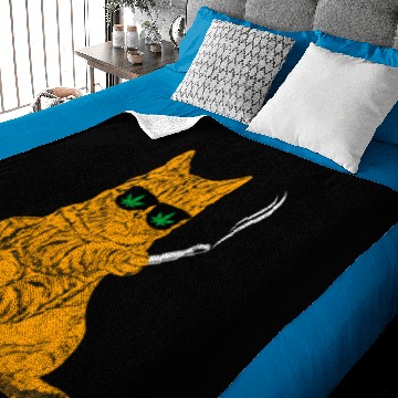 Discover Cat Smoking Shisha Baby Blankets