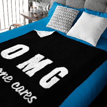 Discover OMG no one cares Baby Blankets