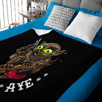Discover Tarsier Big Eye Monkey Gangster Baby Blankets