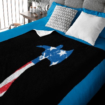 Discover Fire Brigade | Flag Axe Fireman Fire Fighter Baby Blankets