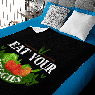 Discover Eat your vegetables Baby Blankets