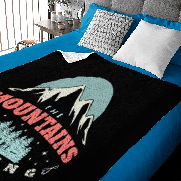 Discover The mountains are calling Baby Blankets