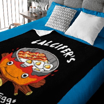 Discover Calcifer s Bacon and Eggs Baby Blankets