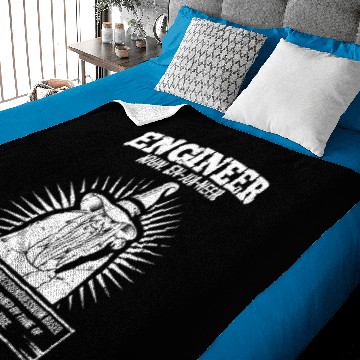 Discover Funny Engineer Engineering Wizard Magician Gift Baby Blankets