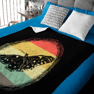 Discover Butterflies insect retro Baby Blankets