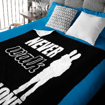 Discover Father and Son - never walk alone gift present Baby Blankets