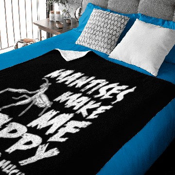 Discover Mantis insect happiness Baby Blankets