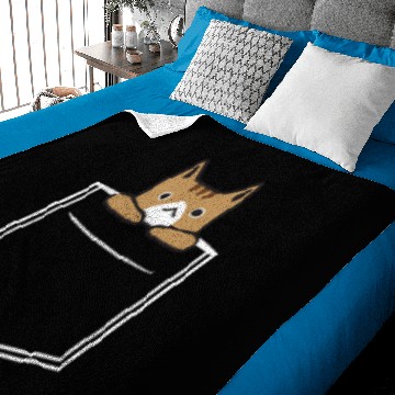 Discover Breast pocket cat Baby Blankets