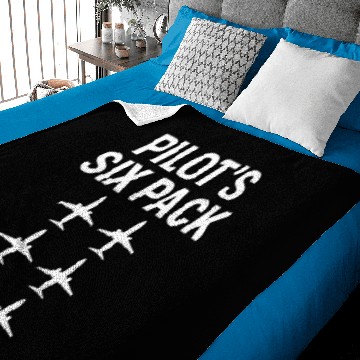 Discover Pilot's Six Pack Airplane Pilot Gift Baby Blankets
