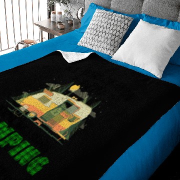 Discover My years are divided into two seasons camping Baby Blankets