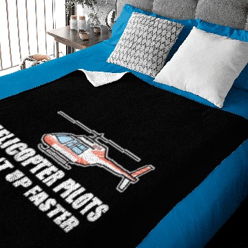 Discover helicopter pilots get it up faster Baby Blankets