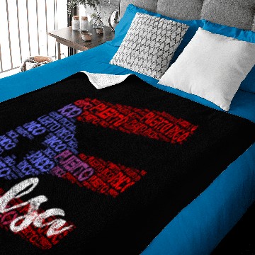 Discover Salsa de Puerto Rico Baby Blankets