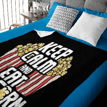 Discover Keep Calm And Eat Popcorn Baby Blankets
