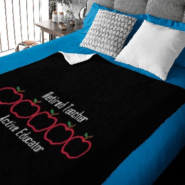 Discover Retired Teacher, Active Educator Baby Blankets