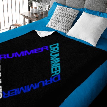 Discover Drum Set Drummer Gift Cymbals concert Baby Blankets