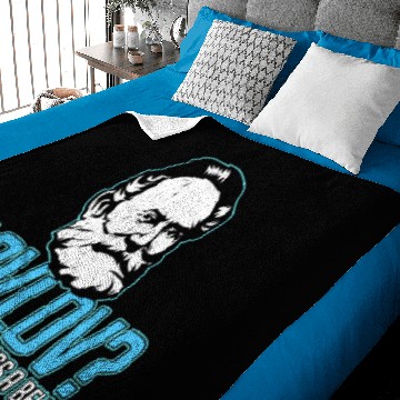 Discover Pavlov Dog Funny Science Bell Pun Psychology gift Baby Blankets